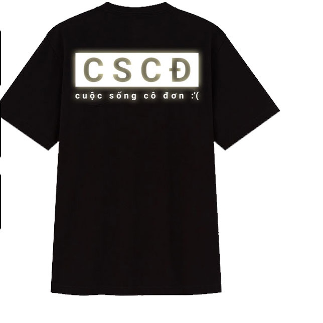 Áo cscđ freeship áo cuộc sống cô đơn - áo local brand độc lạ phản quang giá rẻ
