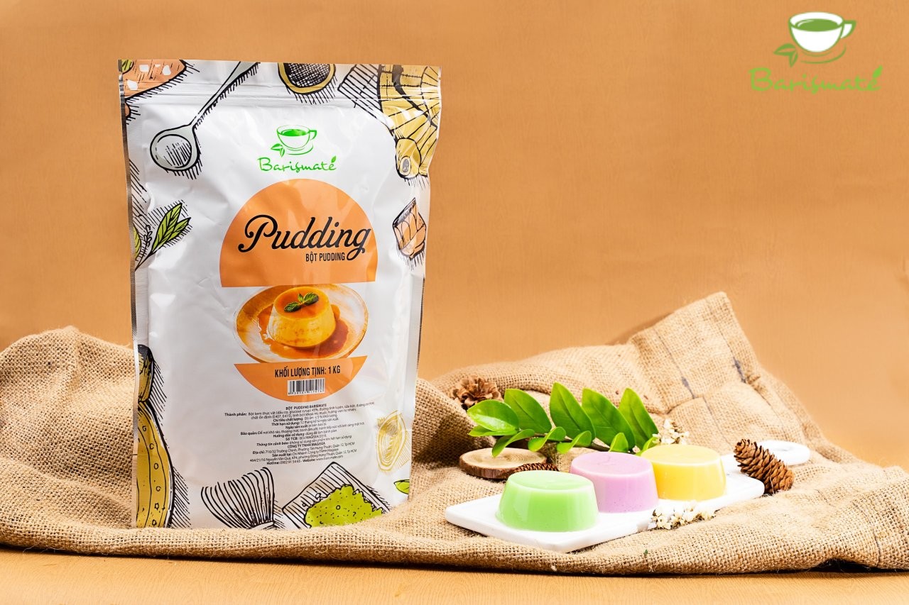 Bột Pudding Trứng (Flan Trứng) hiệu BARISMATE gói 1kg