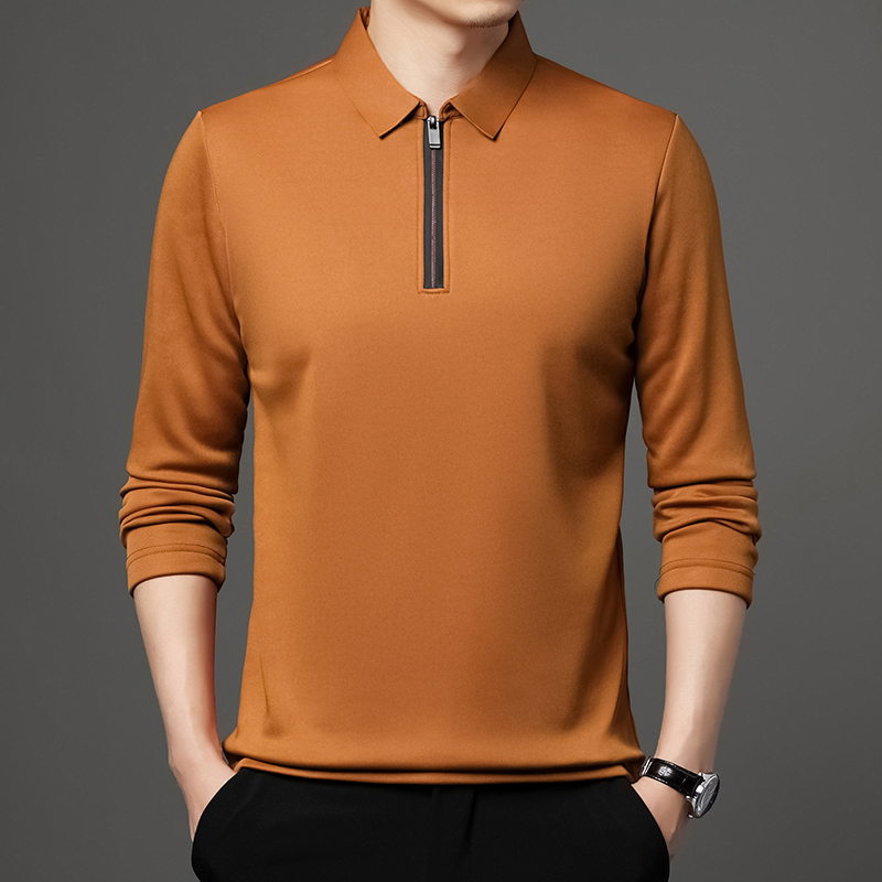 ShopSphere%20New%20T%20Shirt%20Zipper%20Polo%20Shirt%20Male%20Fashion%20Turn-Down%20Collar%20Long%20Sleeve%20Business%20Men%20Clothes%20-%20Image%202