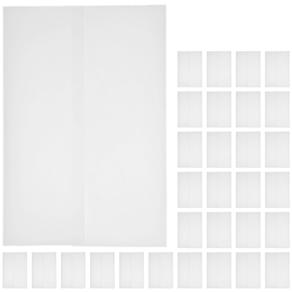 【SmartHorizon】50 Pcs Wedding Invitation Paper Envelope Blank Greeting Cards Clear Blank for Letters Portable Translucent