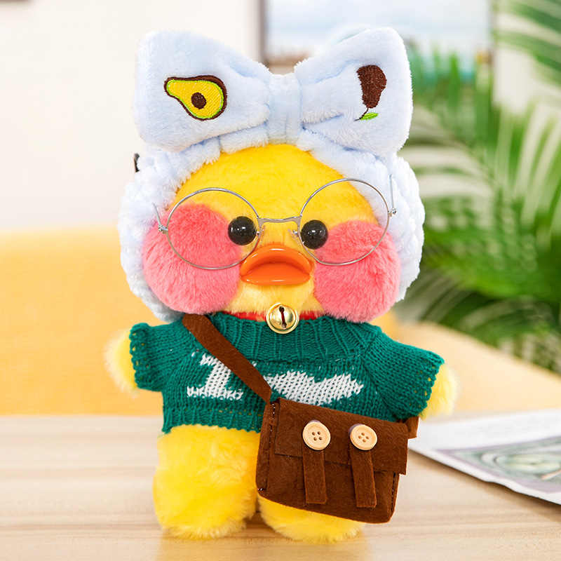 Gấu bông vịt má hồng lalafanfan siêu dễ thương full phụ kiện hàng xịn cao cấp