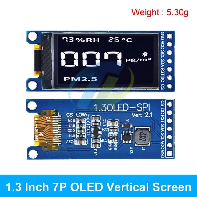 1.3 inch oled display 64128 lcd module sh1107 lcd 1.3 oled vertical screen module for arduino