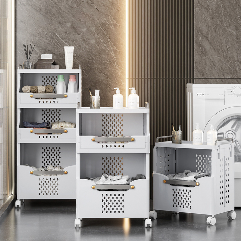 Laundry basket Large capacity foldable laundry basket storage basket Household bathroom storage rack Laundry basket wall hanging