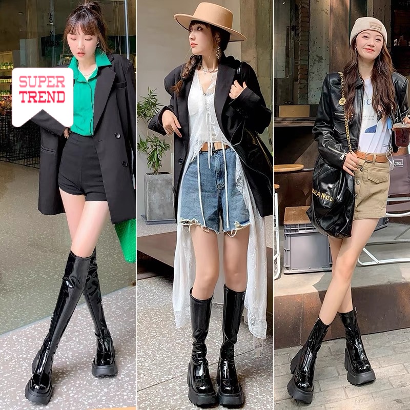 Giày Bốt Cao Gót 8Cm Thời Trang Dành Cho Nữ