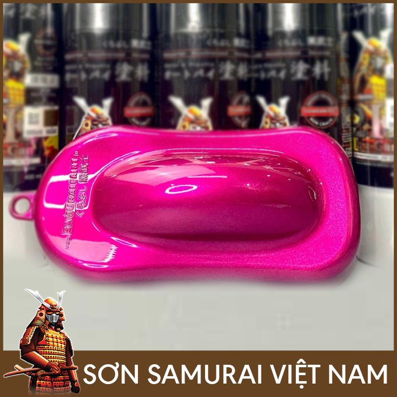 Chai sơn samurai màu hồng Candy CD022 - Sơn xịt samurai màu hồng Candy