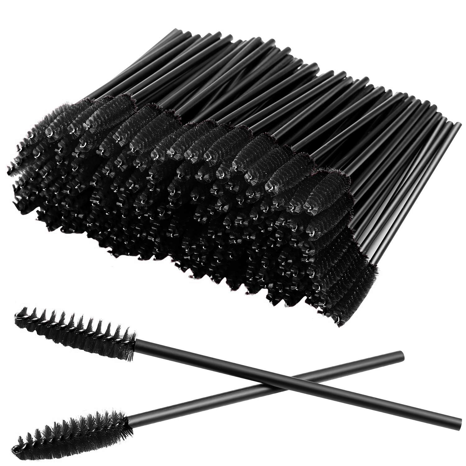 Eyelash Spoolies Eyelashes Brush for Eyelash Extensions and Eyebrow Brush (Black)