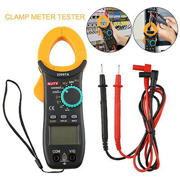 Đồng hồ vạn năng ampe kìm kẹp dòng njty 3266ta đo điện áp ac/dc, đo dòng ac
