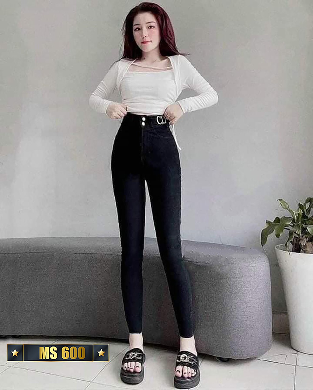 Quần jean nữ cao cấp Jet shop , quần jean nữ KV512