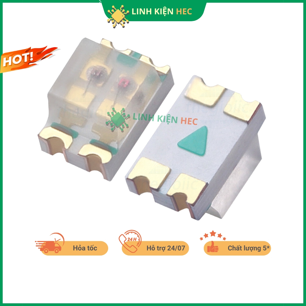 LED dán 0805 đủ các màu 10 chiếc linh kiện hec
