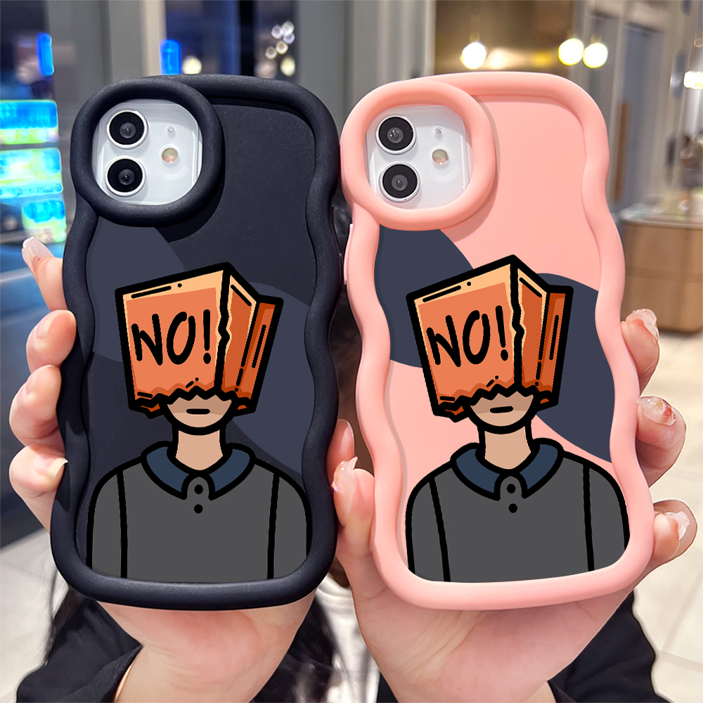 UCUC for Redmi A3 A3x Back Cover Box Boy Creative Candy Color Wave Silicon Phone Protective Case. 