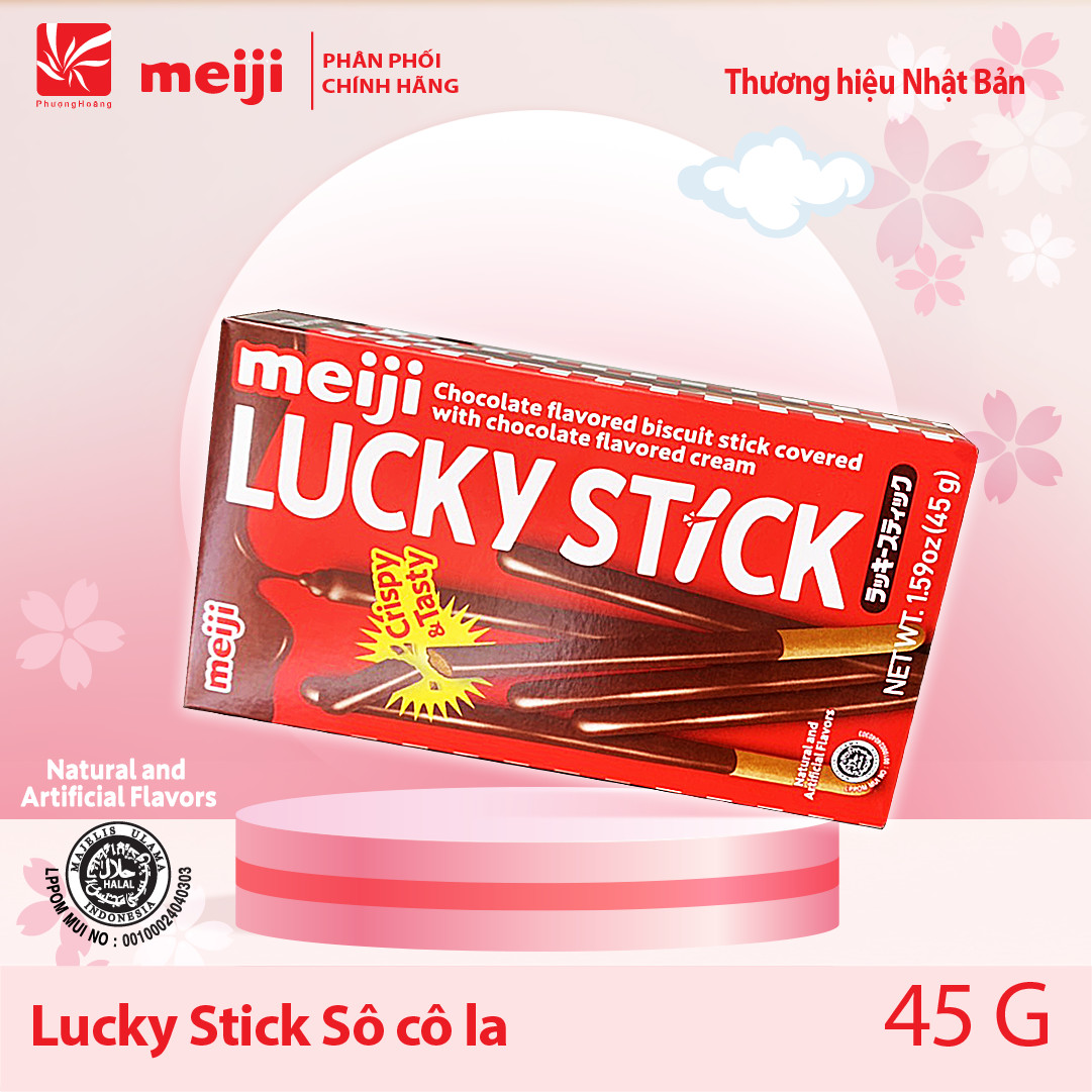 [ BÁNH QUE MEIJI ] Lucky Stick 45g 3 vị