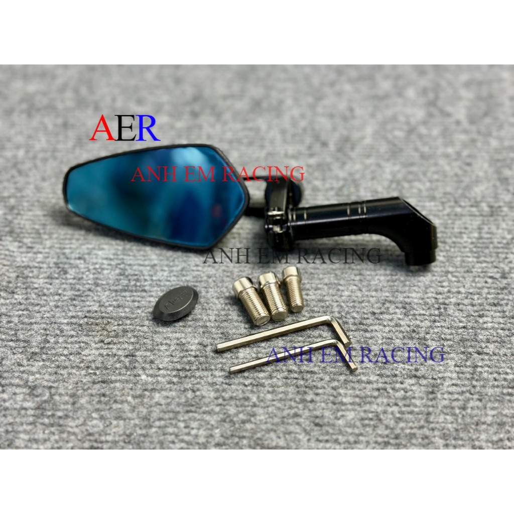 Kiếng gù CRG hàng đẹp mặt xanh chống chói full pat ốc bắt chân kiếng hoặc gù tay lái mọi loại xe GIÁ 1 CÁI