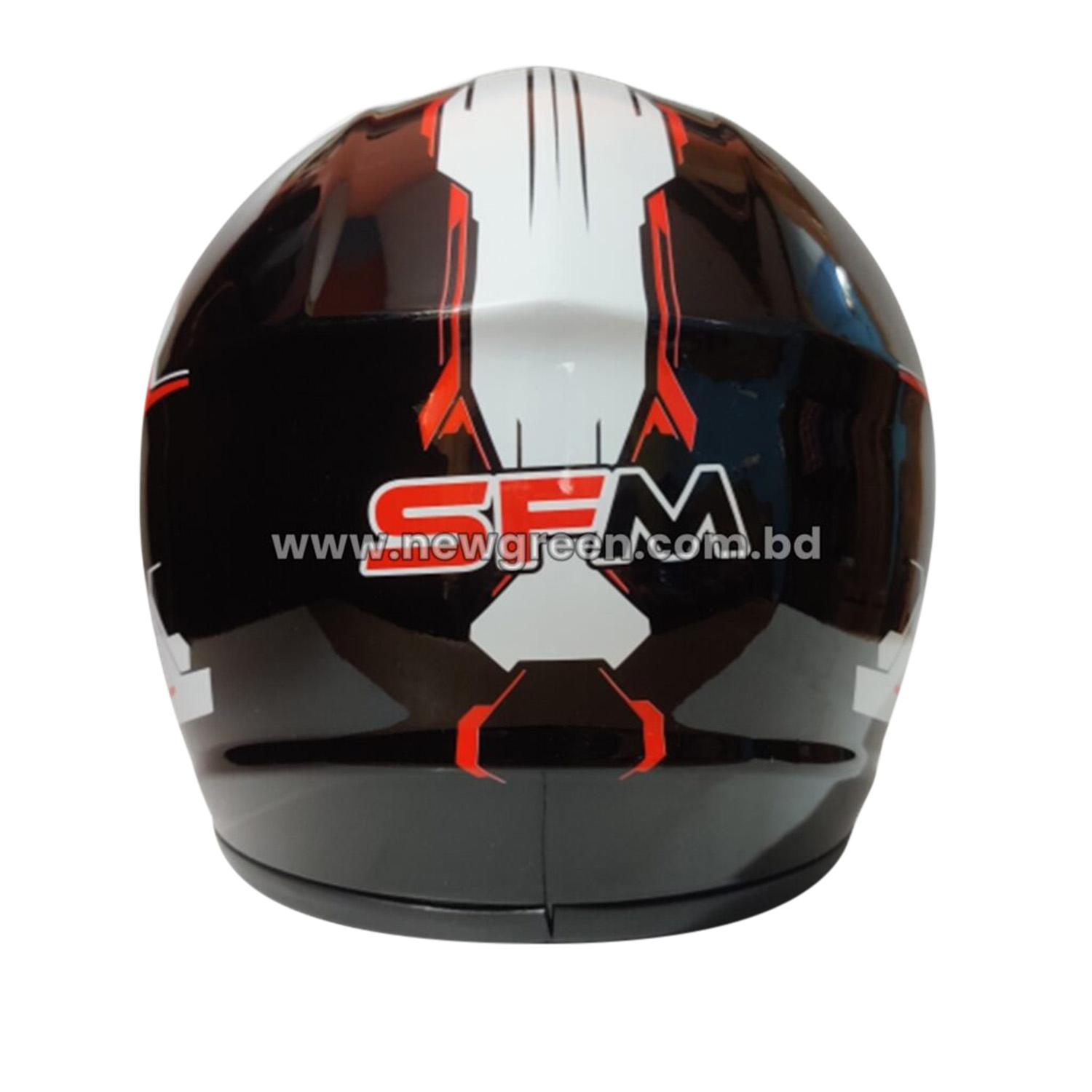 Protect Your Head with a Full Face Bike Helmet SFM High Speed in Black and White Graphics - Easy To use and Clean, A Unique Choice For Bikers.