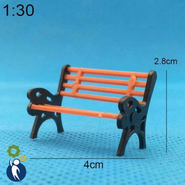 Mô hình Ghế Công Viên Số 3, mini trang trí