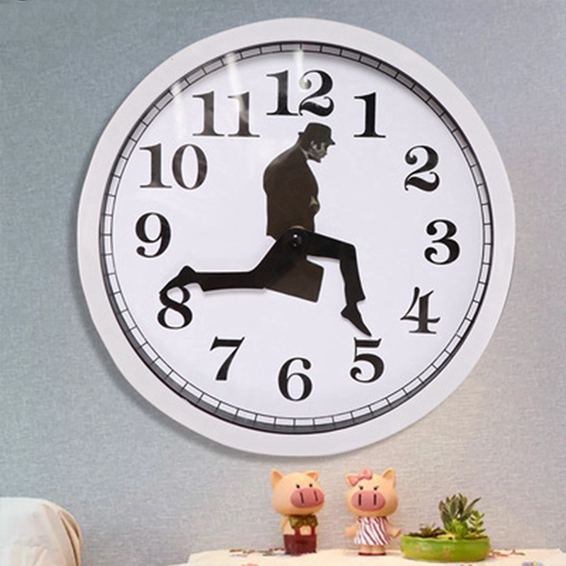 Comically Big Clock Comedy Inspired Ministry of Silly Walk Wall Clock Comedian Home Decor ...