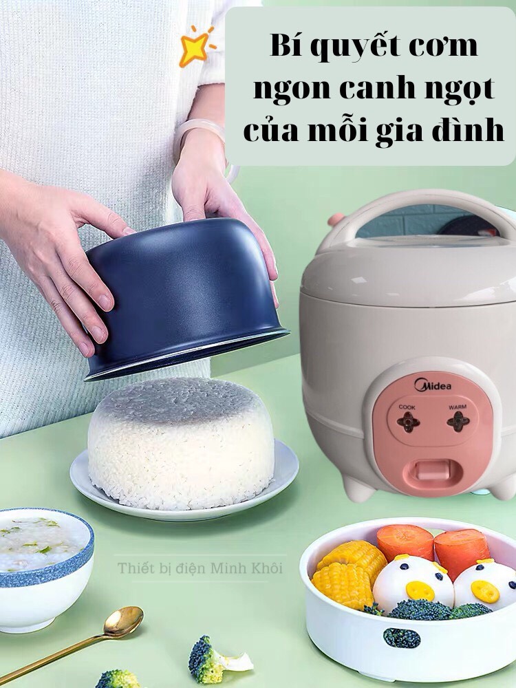 [Giao hàng 2 tiếng] Nồi cơm điện Media 0,6L -0,6Sa ( Bảo hành 1 năm)