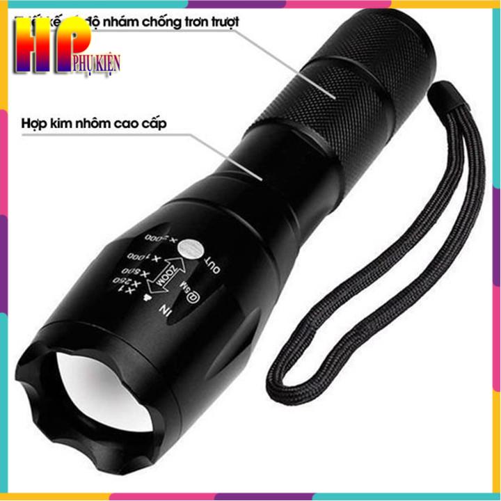 Đèn Pin Siêu Sáng ??Freeship?? đèn pin led T6 Full box hộp
