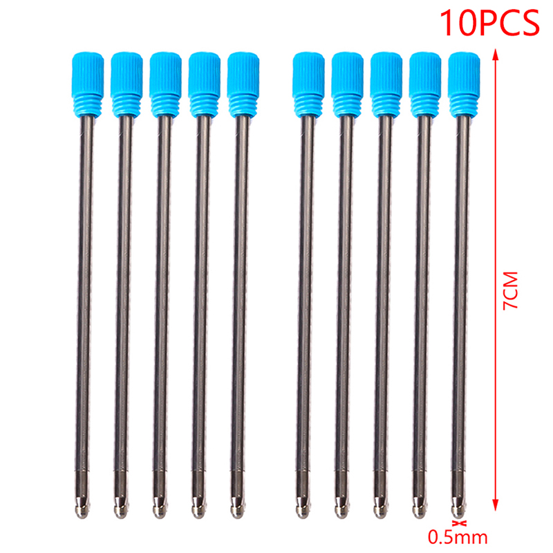 10pcs%207cm%200.5mm%20Ink%20crystal%20refill%20Metal%20Roller%20Ballpoint%20Pen%20Refill%20Medium%20Nib%20Blue%20Black%20Color%20Ink%20Ball%20Pens%20Refill%20for%20School%20Office%20Writing%20Stationery%20GENGLI%20-%20Image%204