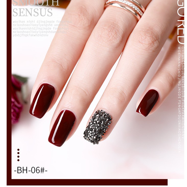 Nước sơn gel as màu đỏ - mã bh 15ml