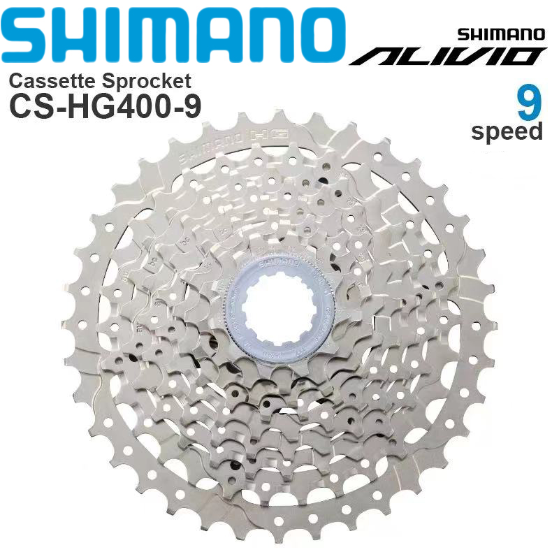 Shimano ALIVIO HG400 Cassette 9 Speed MTB Mountain Bicycle 11-25T 11-28T 11-32T 11-34T 11-36T Bicycle Parts