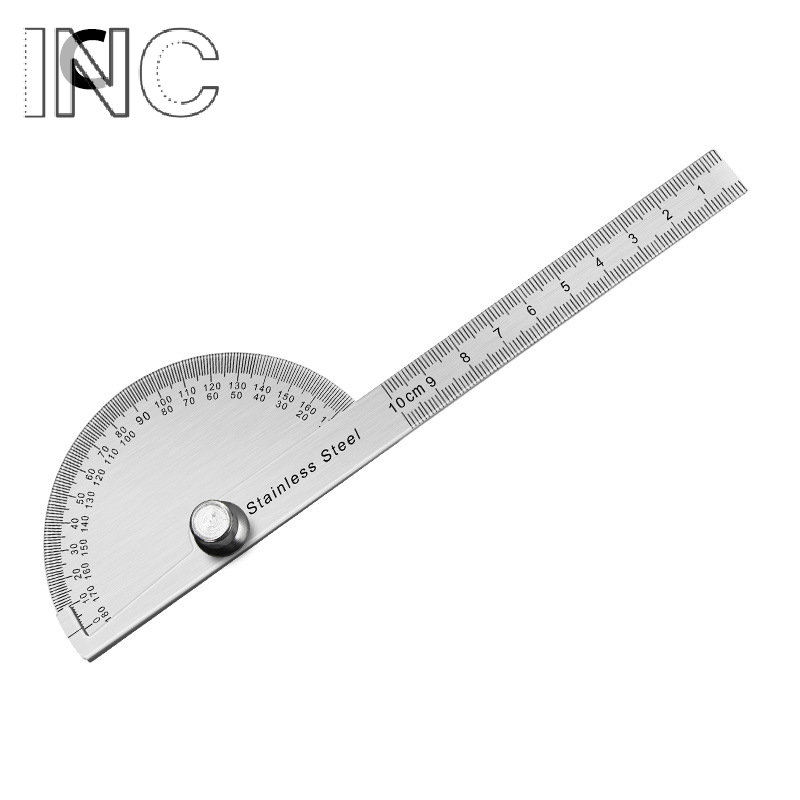 Thước đo góc 180 độ thước đo góc kim loại thước đo góc Dụng cụ chế biến gỗ