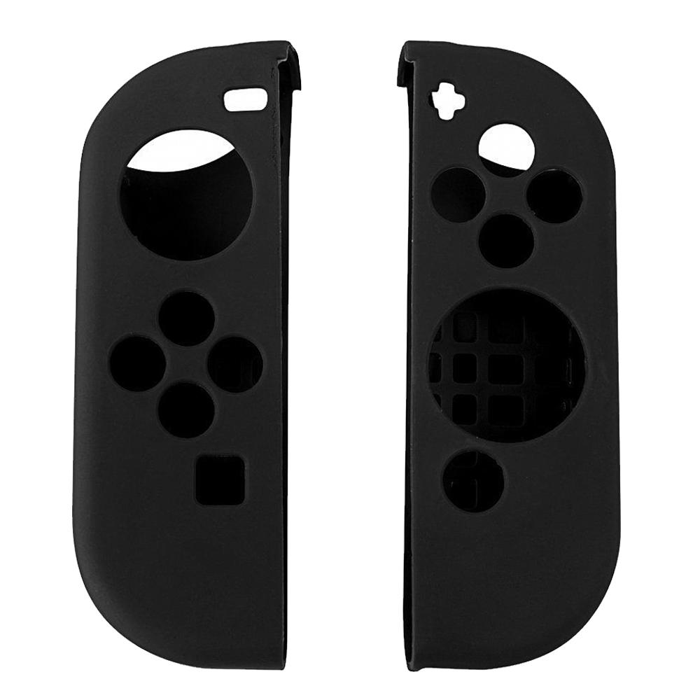 1Pair Portable Protect Cover Soft Silicone Anti-Slip Case Skin Guard for Left Right Nintendo Switch Joy-Con Controller Black – intl