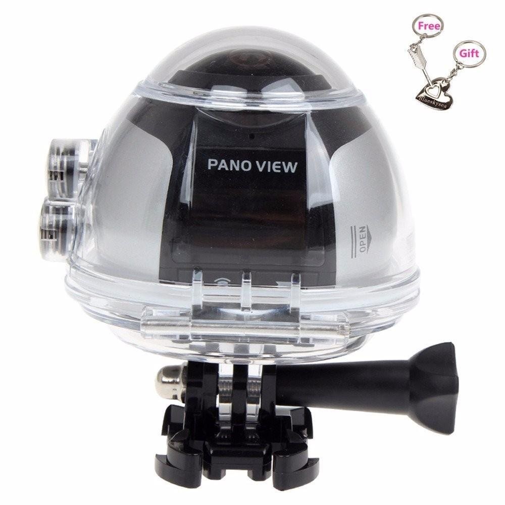 360° Mini WiFi Panoramic Video Camera 2448P 30fps 16MP Photo 3D Sports DV VR Video And Image ABS - intl