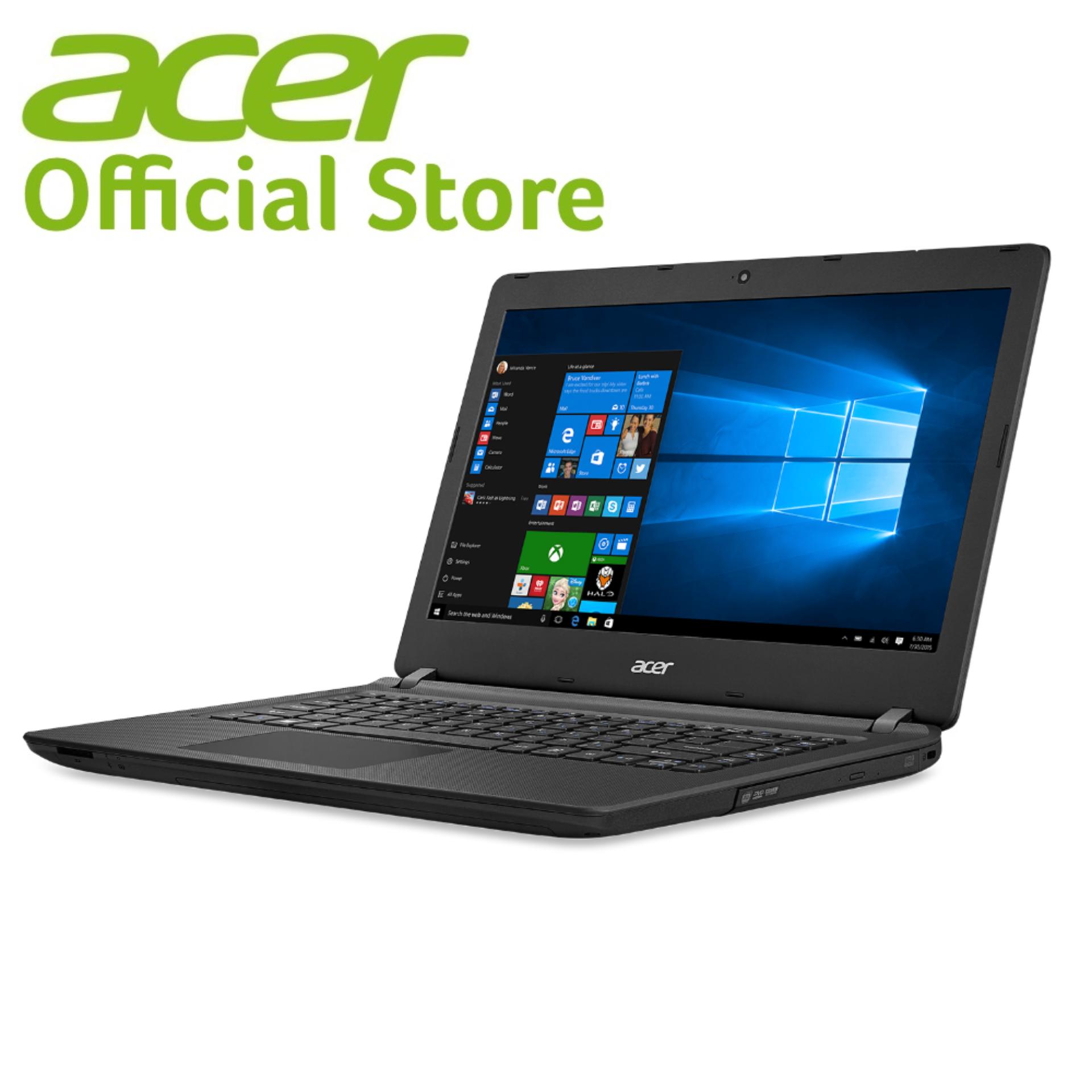Acer Aspire ES14 (ES1-432-C8P1) – 14″/Celeron N3350/4GB/1TB/DVDRW/W10 (Black)