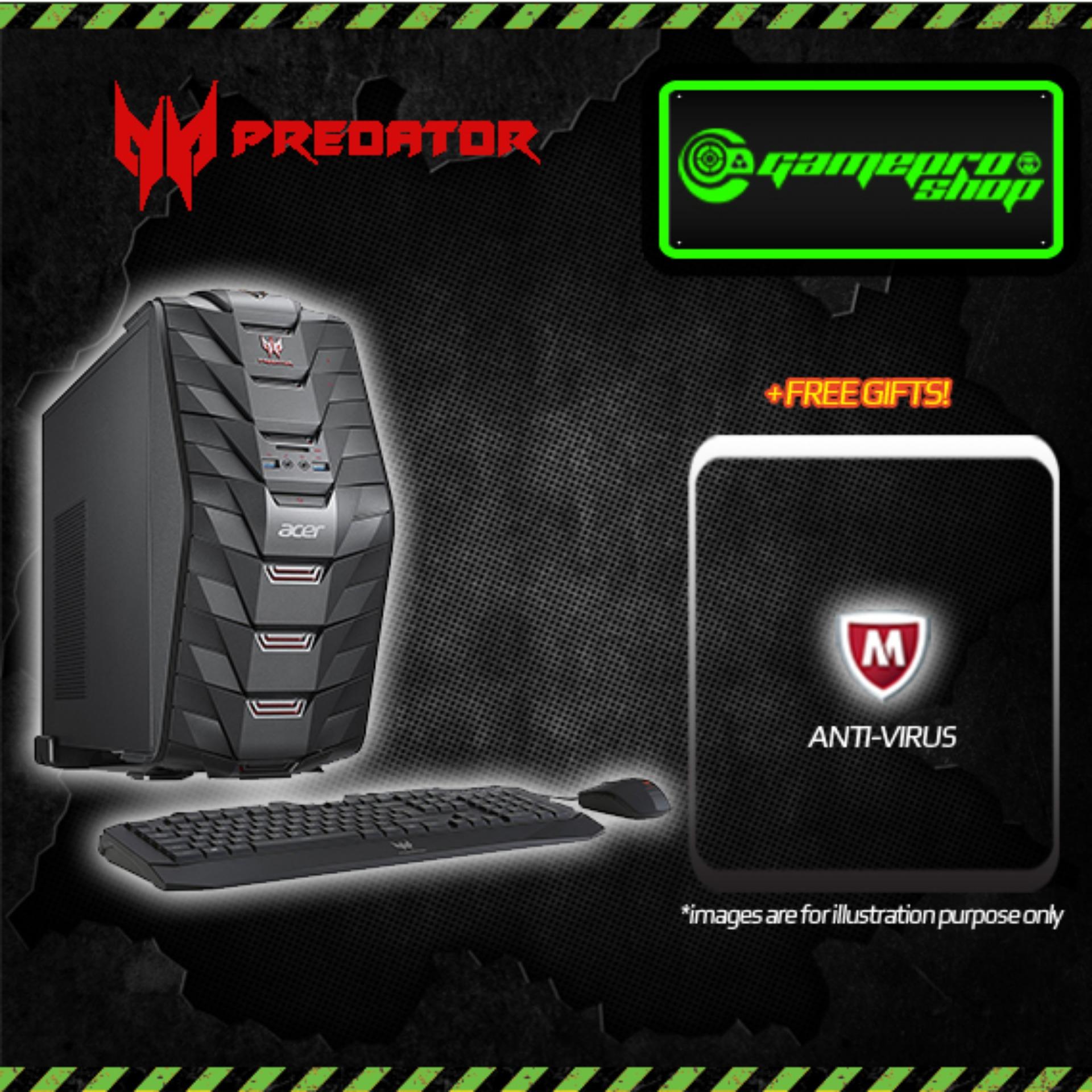 Acer Predator G3-710 GTX1080 Intel Core i7-7700 16GB RAM Gaming Desktop *COMEX PROMO*