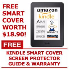 GeekBite Amazon Kindle Paperwhite 300 PPI Black + Kindle Smart Cover + Screen Protector (Wifi/Special Offers)