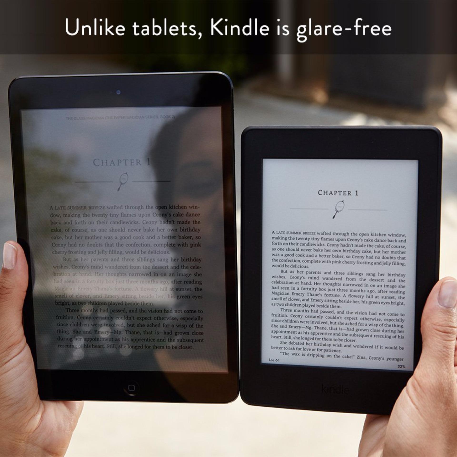 Amazon Kindle Paperwhite 3 (300PPI, Black 2015) + 1 x Glossy, 1 x Matt Screen Protector (Special Offers)