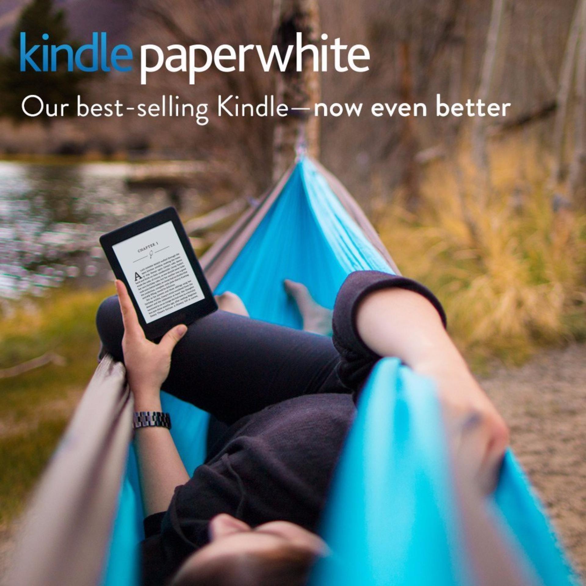 Amazon Kindle Paperwhite 3 (300PPI, White 2016) + 1 x Glossy, 1 x Matt Screen Protector (with Special Offers)