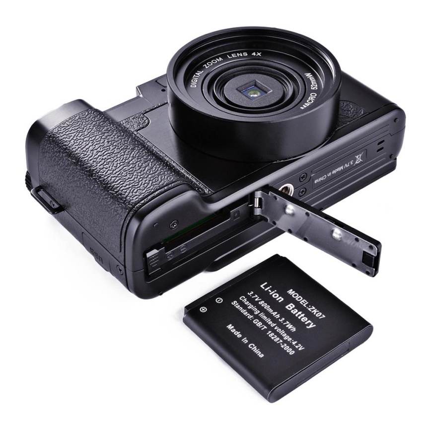 Amkov 24MP 4x Zoom Digital Camera Video Flip Screen Camcorder w/ UV Filter - intl