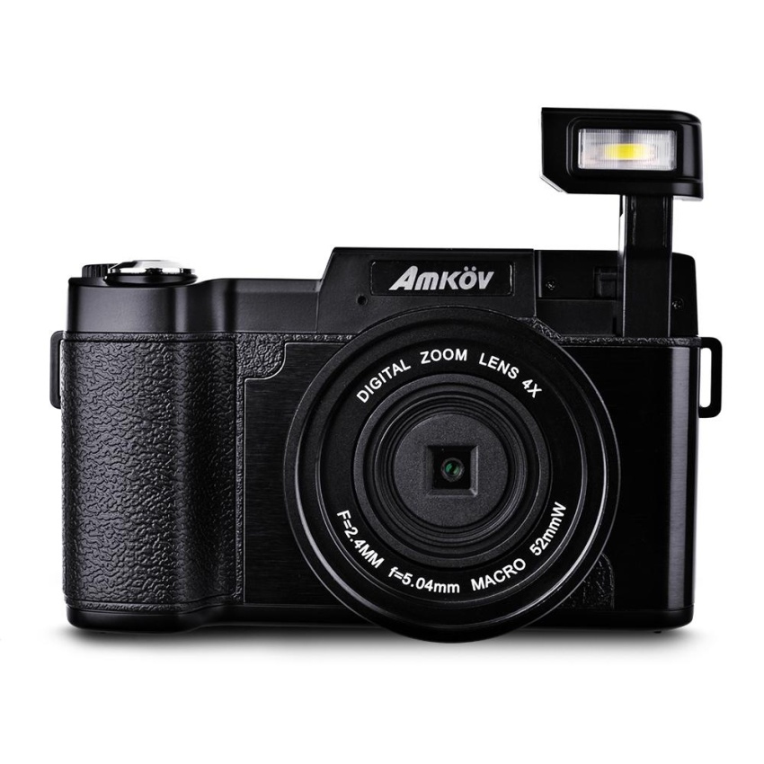 Amkov 24MP 4x Zoom Digital Camera Video Flip Screen Camcorder w/ UV Filter – intl