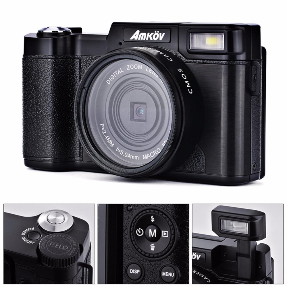 Amkov 24MP Digital Camera FHD 1080P Video 3