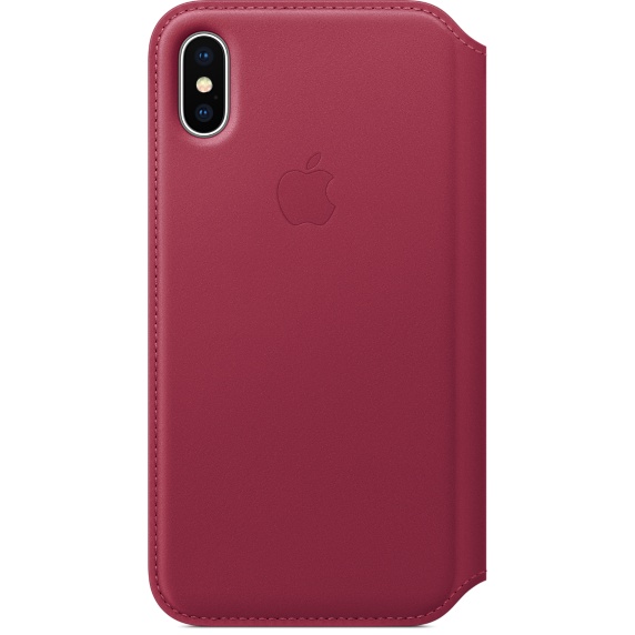 Apple iPhone X Leather Folio Berry