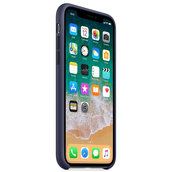 Apple iPhone X Silicone Case Midnight Blue