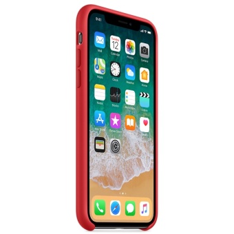 Apple iPhone X Silicone Case (PRODUCT)RED
