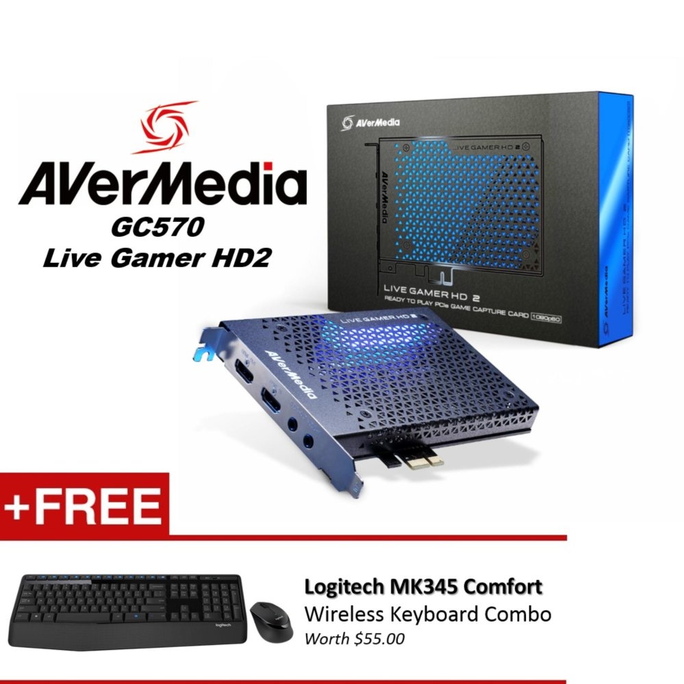 AVerMedia Live Gamer HD2 (GC570), FUll HD Game Capture Card for streaming