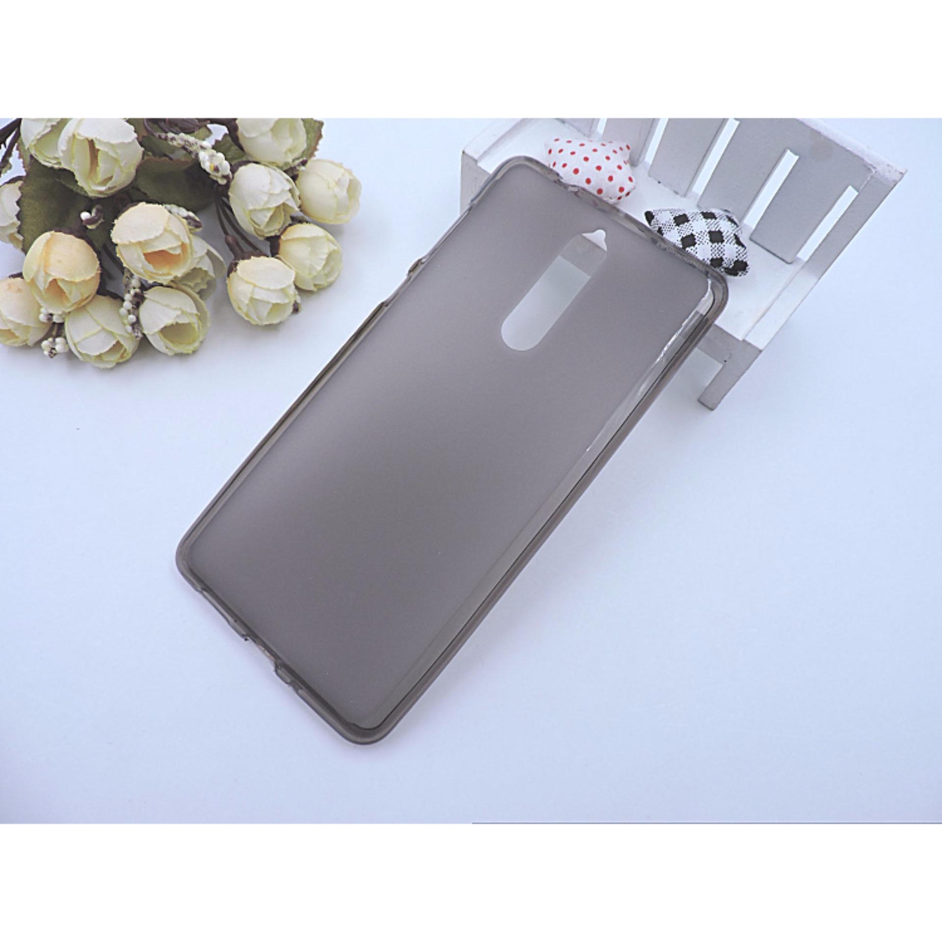 (Black) Nokia 8 Matte Luxury Transparent TPU Case Casing Cover