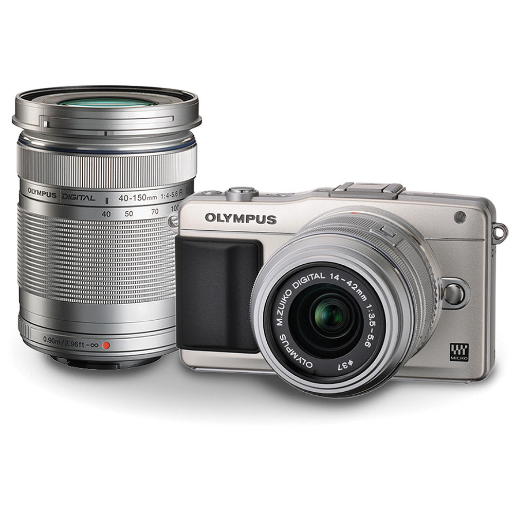(Clearance Price) Olympus E-PL5 Kit (M. Zuiko 14-42mm F3.5-5.6 & 40-150mm F4-5.6) (Silver) (1 x 16GB SD Card)