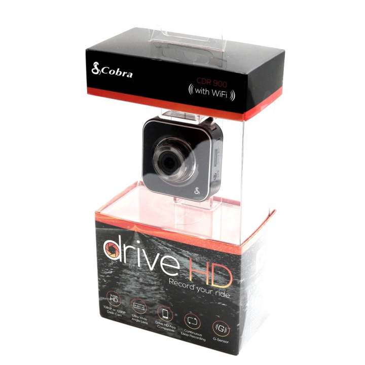 Cobra CDR 900 E – Car Dash Camera with Wi-Fi, Super HD 1296p