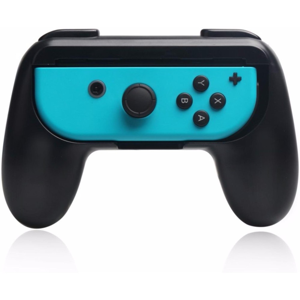 (2-PACK) DOBE Joy-Con Grip Kit for Nintendo Switch , High Quality Wear-resistant Joy con Handle Holder for Nintendo Switch (Black+Black)