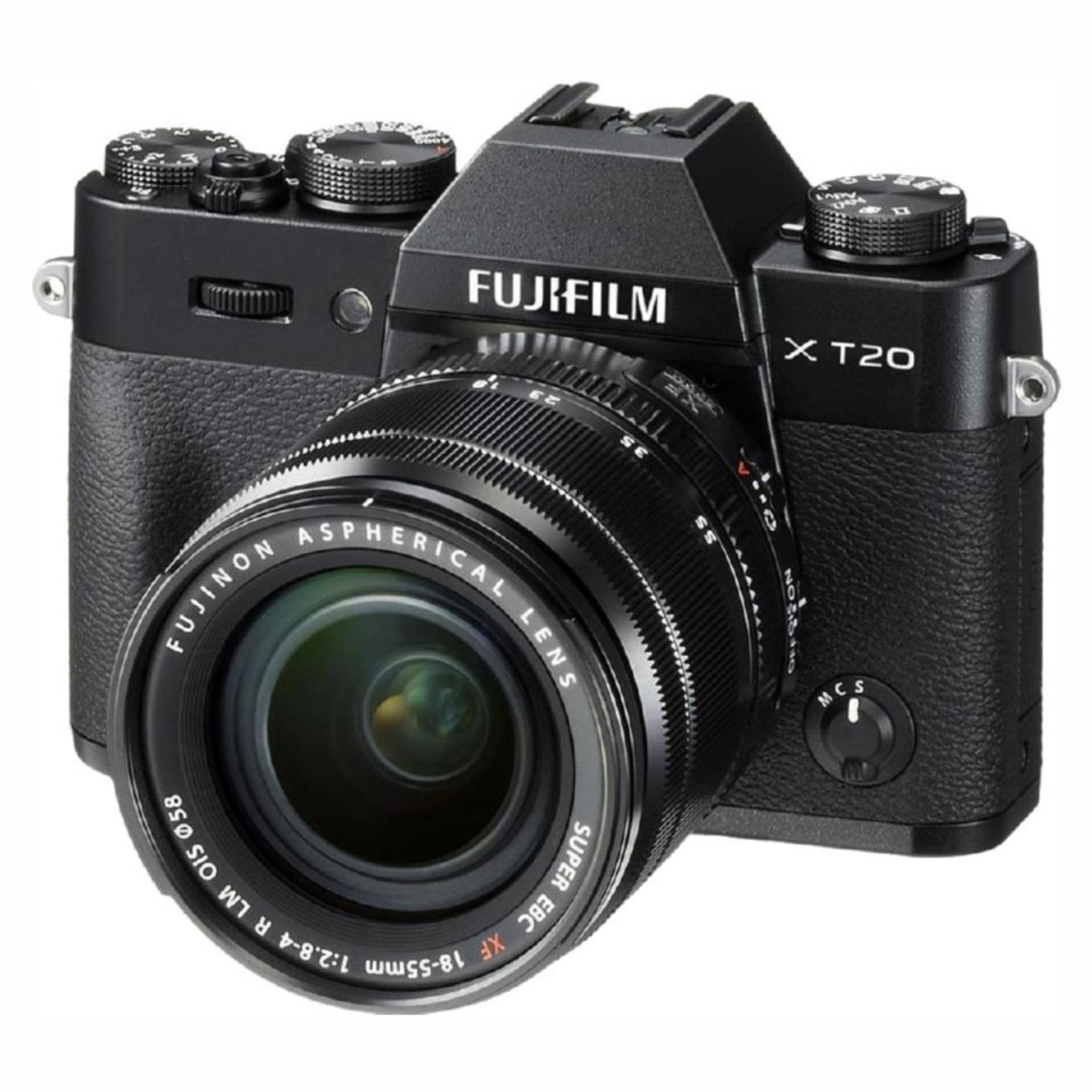Fujifilm X-T20 (Black) Mirrorless Digital Camera + Fujinon XF 18-55mm Lens