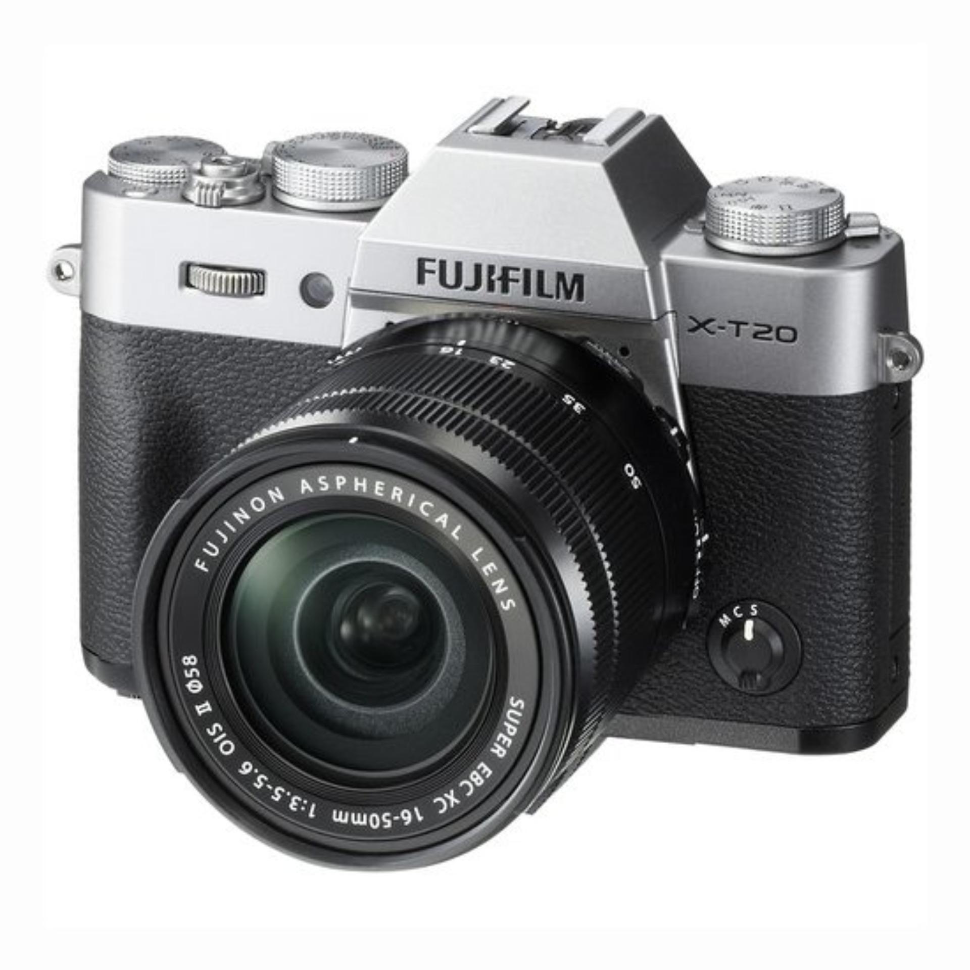 Fujifilm X-T20 (Silver) Mirrorless Digital Camera + Fujinon XC 16-50mm Lens