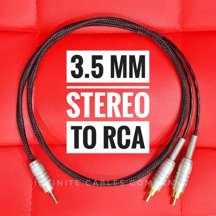 High Quality 3 5mm Stereo To Rca 1 Meter Made In Japan Lazada Singapore