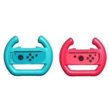 louis will "huaxian Joy-Con Steering Wheel for Nintendo Switch Controller, Kobwa Wear-resistant Joy-con Wheel Handle for Nintendo Switch (Set of 2) - Blue and Red - intl"