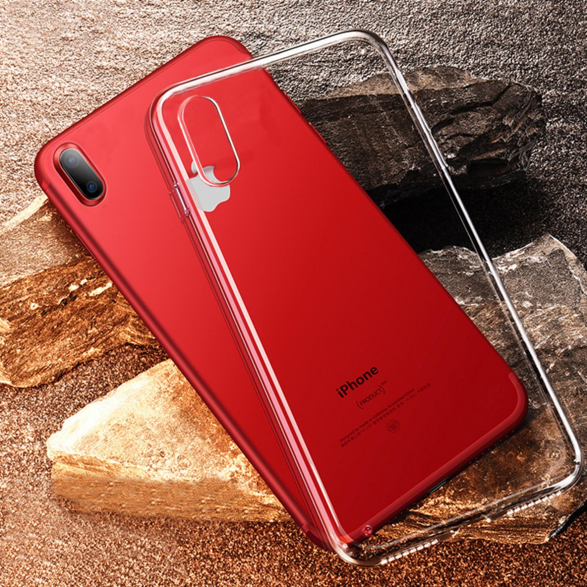 iPhone XS / X Transparent Crystal Clear TPU Case Casing Cover