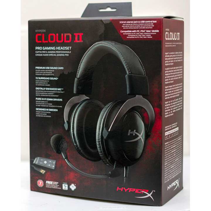 Kingston HyperX Cloud II Headset (Gunmetal) HyperX Cloud II Pro Gaming Headset Black (KHX-HSCP-GM)