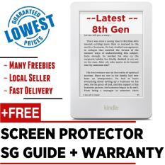 Latest 2017 Amazon Kindle 8th Gen + Screen Protector + SG Tutorial Guide + Warranty